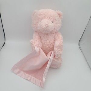 Gund Baby My First Teddy Bear Peek A Boo Animated Baby Stuffed Animal Pink